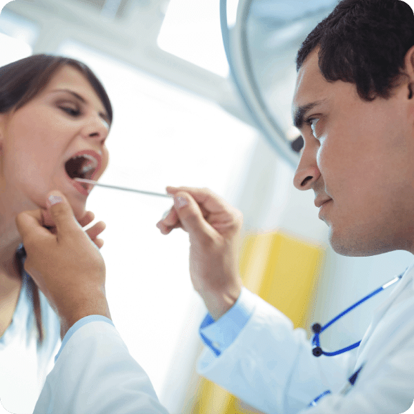 Procedure before tonsil and adenoid removal.