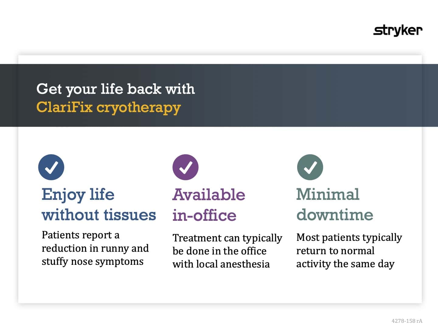 Getting your life back with ClariFix treament.