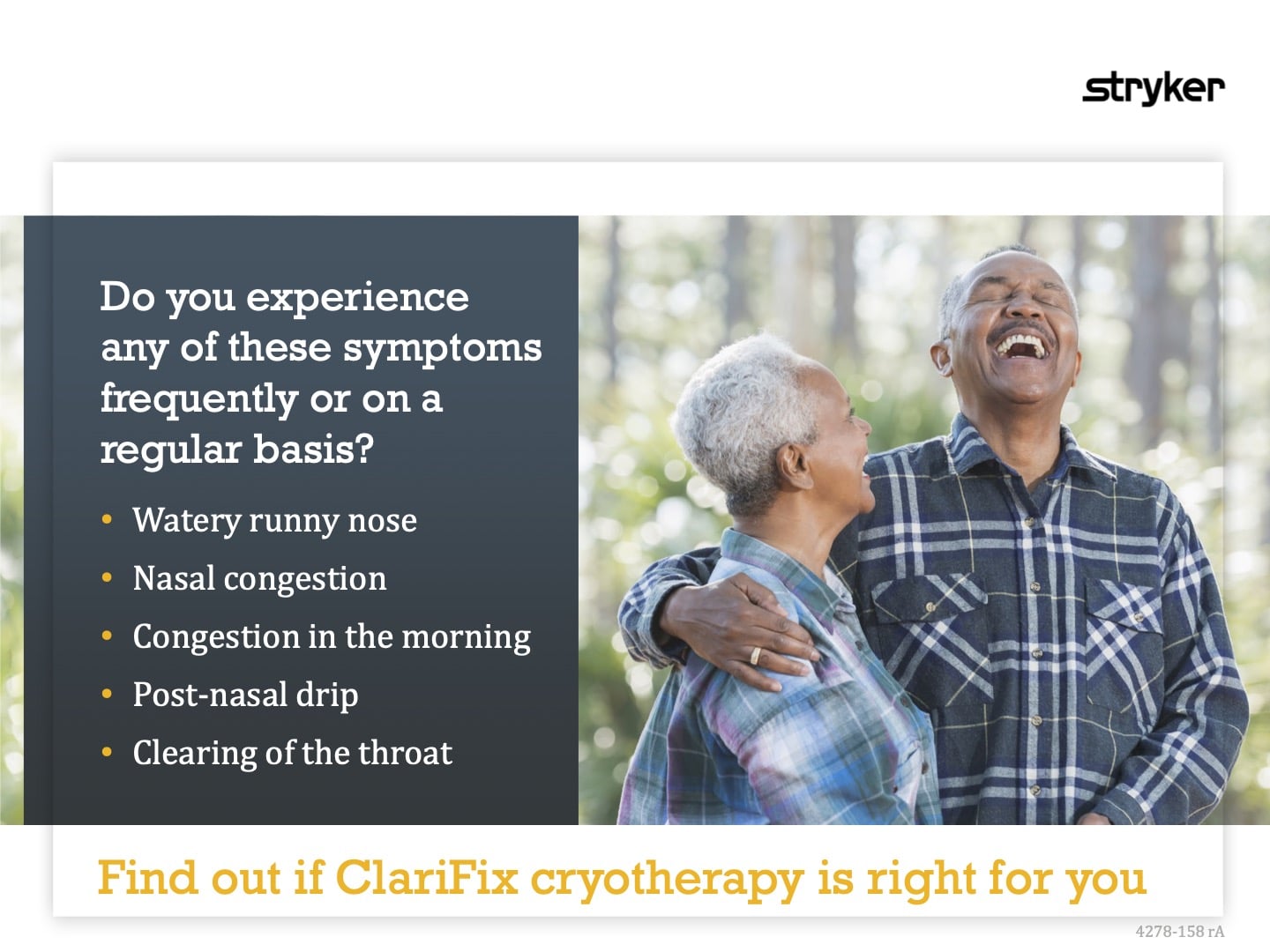 Poster about ClariFix treatment.